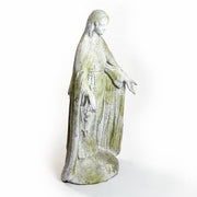 Lifesize Mary Of The Rosary with Lace 4 Outdoor/Indoor Statue - Bella Statues