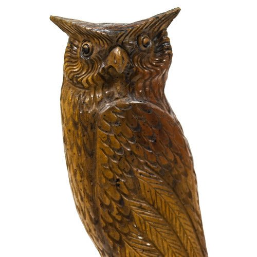 Owl Carved 18 Outdoor/Indoor Statue - Bella Statues