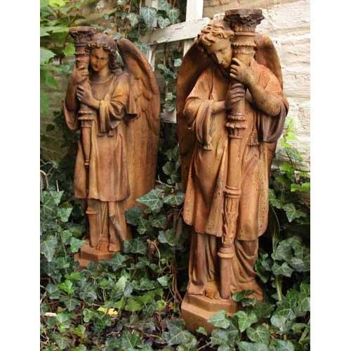 Majestic Angel Guard Set 27 Outdoor/Indoor Statue - Bella Statues