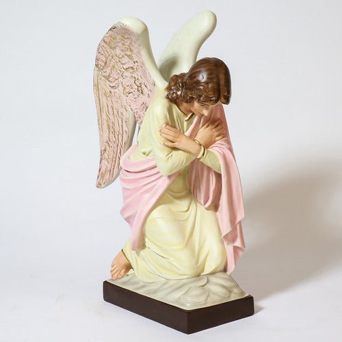 Custom Painted Kneeling Angel Arms Crossed Outdoor/Indoor Statue - Bella Statues