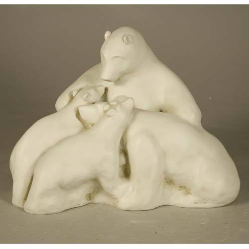 Polar Bear Family 11 Outdoor/Indoor Statue - Bella Statues