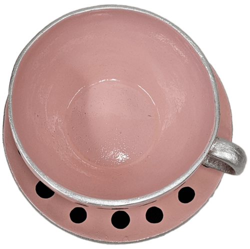 Custom Painted Tea Cup On Saucer Realistic Outdoor/Indoor Statue - Bella Statues