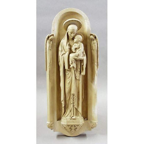Lifesize Blessed Virgin Shrine Wall 46 Outdoor/Indoor Statue - Bella Statues