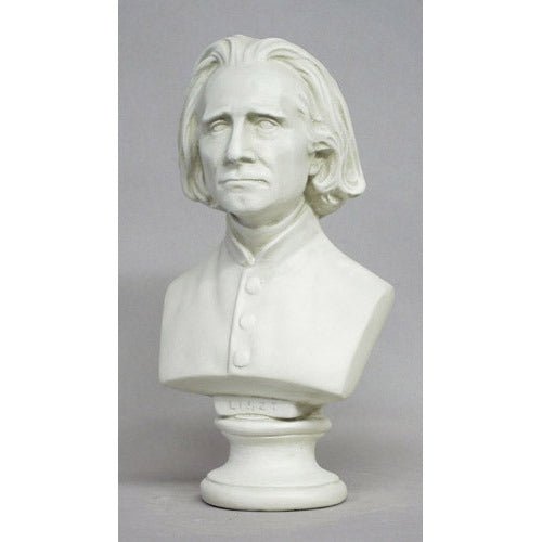 Liszt Bust Small 11 Outdoor/Indoor Statue - Bella Statues