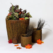 Oak Bark Planter Medium Outdoor/Indoor Statue - Bella Statues