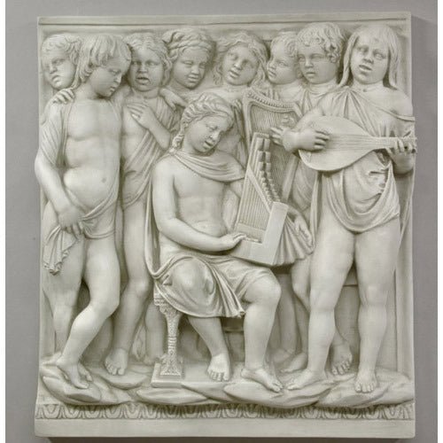 Lifesize Cantoria Frieze/Instruments Outdoor/Indoor Statue - Bella Statues