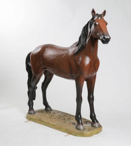 Custom Painted Lifesize Stallion Horse 47 Outdoor/Indoor Statue - Bella Statues