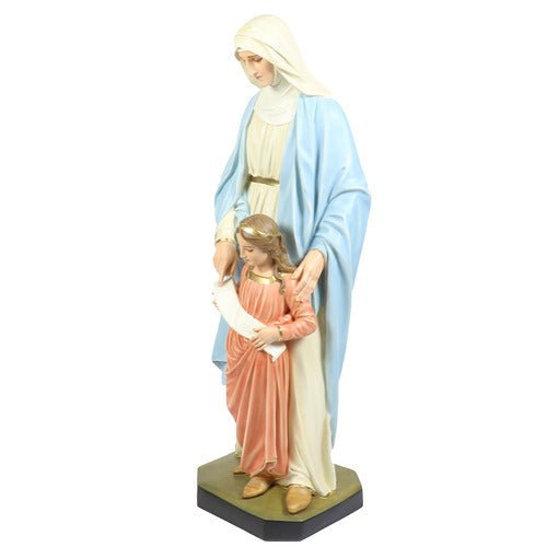 Custom Painted Lifesize Saint Anne & Child 50 Outdoor/Indoor Statue - Bella Statues