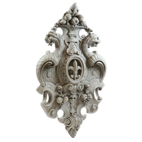 Lifesize Victorian Crest 50 Outdoor/Indoor Statue - Bella Statues