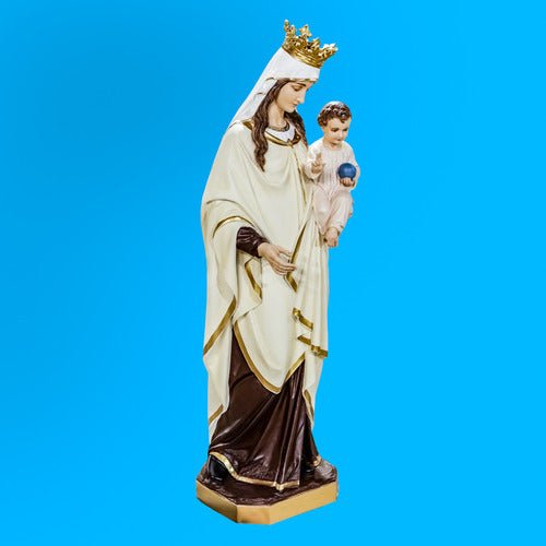 Custom Painted Lifesize Blessed Virgin Mary & Child 65" High Outdoor/Indoor Statue - Bella Statues