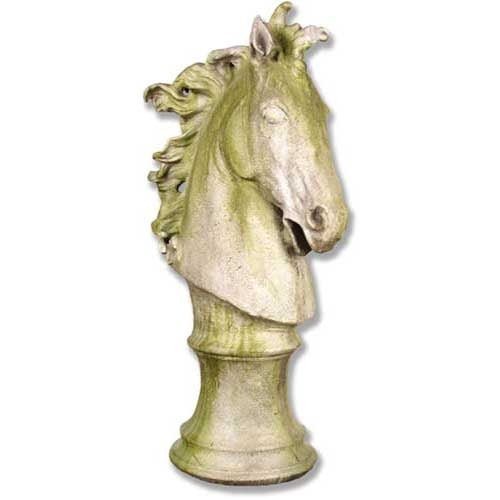 Lifesize Horse Head Dramatic 39 H Outdoor/Indoor Statue - Bella Statues