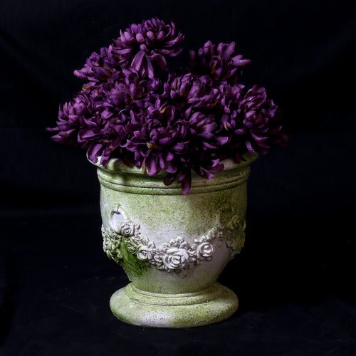 Garland & Ring Bowl Small Outdoor/Indoor Statue - Bella Statues