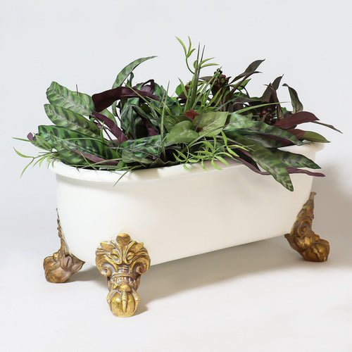 Antique Bathtub Planter Outdoor/Indoor Statue - Bella Statues