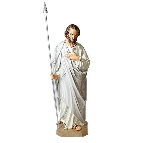Lifesize ST THOMAS W / SPEAR 5' Outdoor/Indoor Statue - Bella Statues