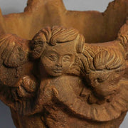 Faces of Cherub pot 10"h Outdoor/Indoor Statue - Bella Statues