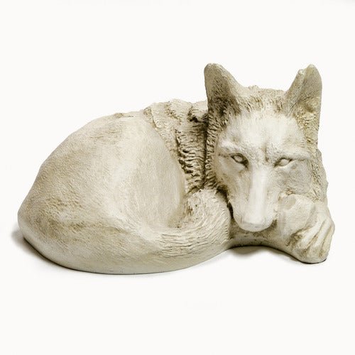 Curled up Shepherd Dog Outdoor/Indoor Statue - Bella Statues