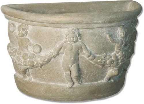 Gallo Half Urn 16 Outdoor/Indoor Statue - Bella Statues