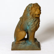 Sitting Lion Left 24 Outdoor/Indoor Statue - Bella Statues