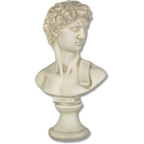 David Bust Tiny Outdoor/Indoor Statue - Bella Statues