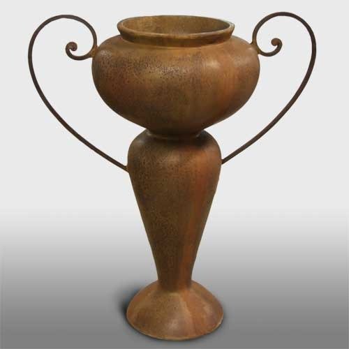 Abraham Urn W/Iron Handle 36 Outdoor/Indoor Statue - Bella Statues