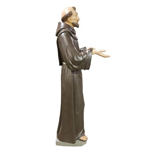 Custom Painted Lifesize Francis Assisi Pleading 64 Outdoor/Indoor Statue - Bella Statues