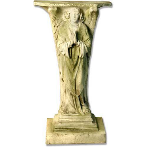 Lifesize Devotion Angel Pray Ped. 38 Outdoor/Indoor Statue - Bella Statues