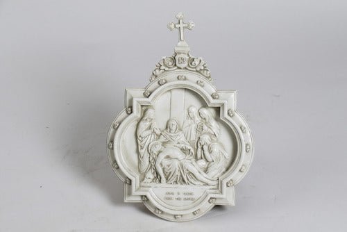 Chapel Wall Plaque Stations 1 Outdoor/Indoor Statue - Bella Statues