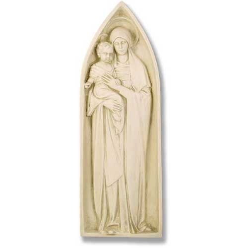 Mother & Child Pointed Arch Outdoor/Indoor Statue - Bella Statues