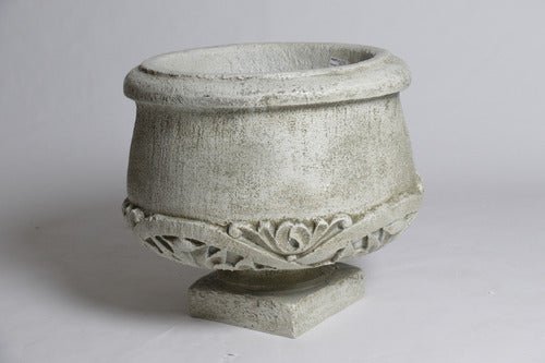 Round Pot Under Ornate 20 Outdoor/Indoor Statue - Bella Statues