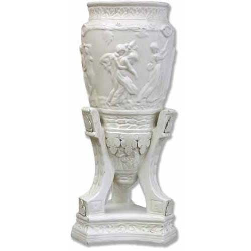Urn On Tri Stand 26 Outdoor/Indoor Statue - Bella Statues