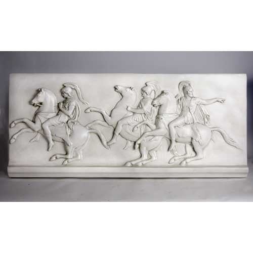 Lifesize Alexander's Horsemen Frieze Outdoor/Indoor Statue - Bella Statues