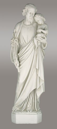 Lifesize Saint Joseph with Child 36 Outdoor/Indoor Statue - Bella Statues