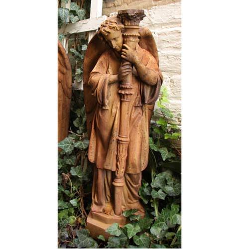 Majestic Angel Guard Left Outdoor/Indoor Statue - Bella Statues