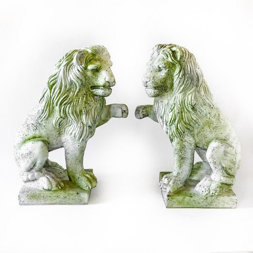 Lion Left Paw Up Outdoor/Indoor Statue - Bella Statues