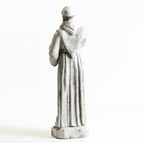 Lifesize Saint Francis Holding Cross 38 Outdoor/Indoor Statue - Bella Statues
