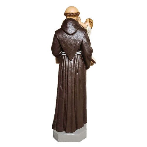 Custom Painted Lifesize St. Anthony With Child 44"h Outdoor/Indoor Statue - Bella Statues