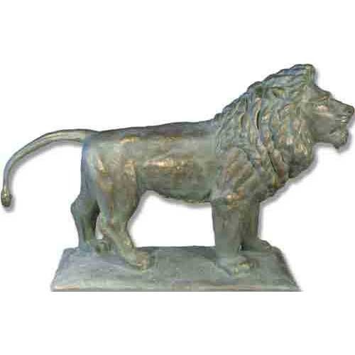 Lifesize Art Institute Lion 42 Look R Outdoor/Indoor Statue - Bella Statues