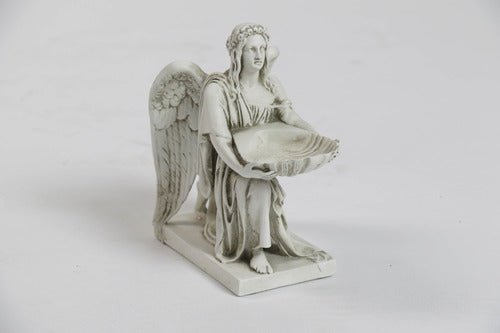 Angel With Dish Outdoor/Indoor Statue - Bella Statues