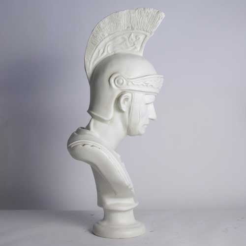 Roman Soldier with Helmet Outdoor/Indoor Statue - Bella Statues