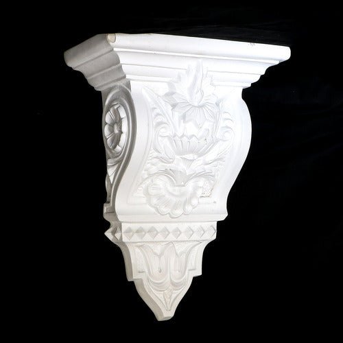 Leaf With Flowers Bracket Outdoor/Indoor Statue - Bella Statues