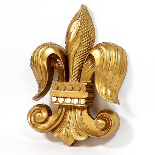 Fleur De Lis Of Old 23H Outdoor/Indoor Statue - Bella Statues