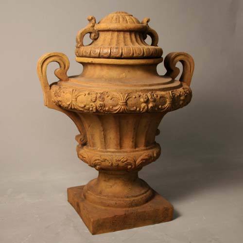 Embellished Urn 31 with Lid Outdoor/Indoor Statue - Bella Statues