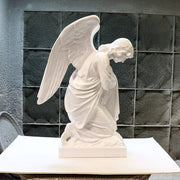 Kneeling Angel Arms Crossed Outdoor/Indoor Statue - Bella Statues