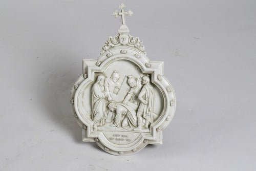 Chapel Wall Plaque Station 7 Outdoor/Indoor Statue - Bella Statues