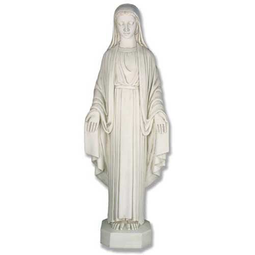 Custom Painted Lifesize Our Lady Of Grace Mary 42 Outdoor/Indoor Statue - Bella Statues