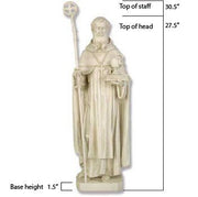 Saint Benedict 30"H Outdoor/Indoor Statue - Bella Statues