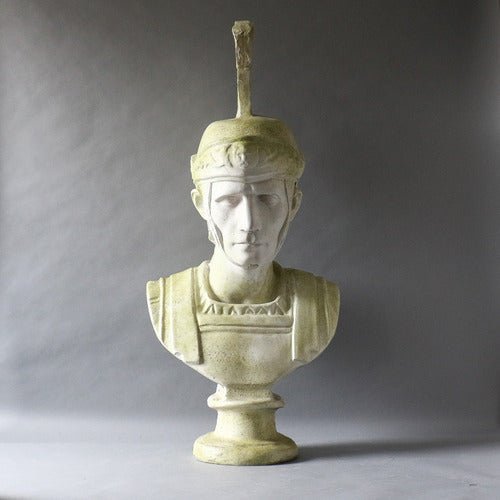 Roman Soldier with Helmet Outdoor/Indoor Statue - Bella Statues