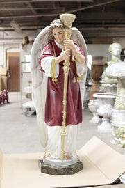 Custom Painted Lifesize Majestic Guardian Angel - R 52 Outdoor/Indoor Statue - Bella Statues
