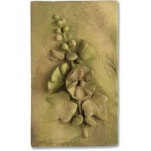 Hollyhock Plaque 18 Outdoor/Indoor Statue - Bella Statues