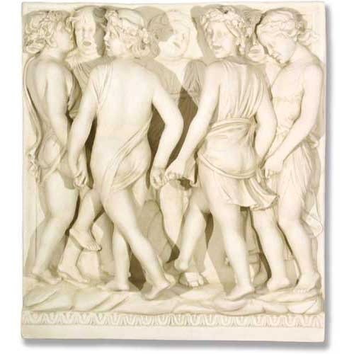 Lifesize Cantoria Frieze/Dancing 42 Outdoor/Indoor Statue - Bella Statues